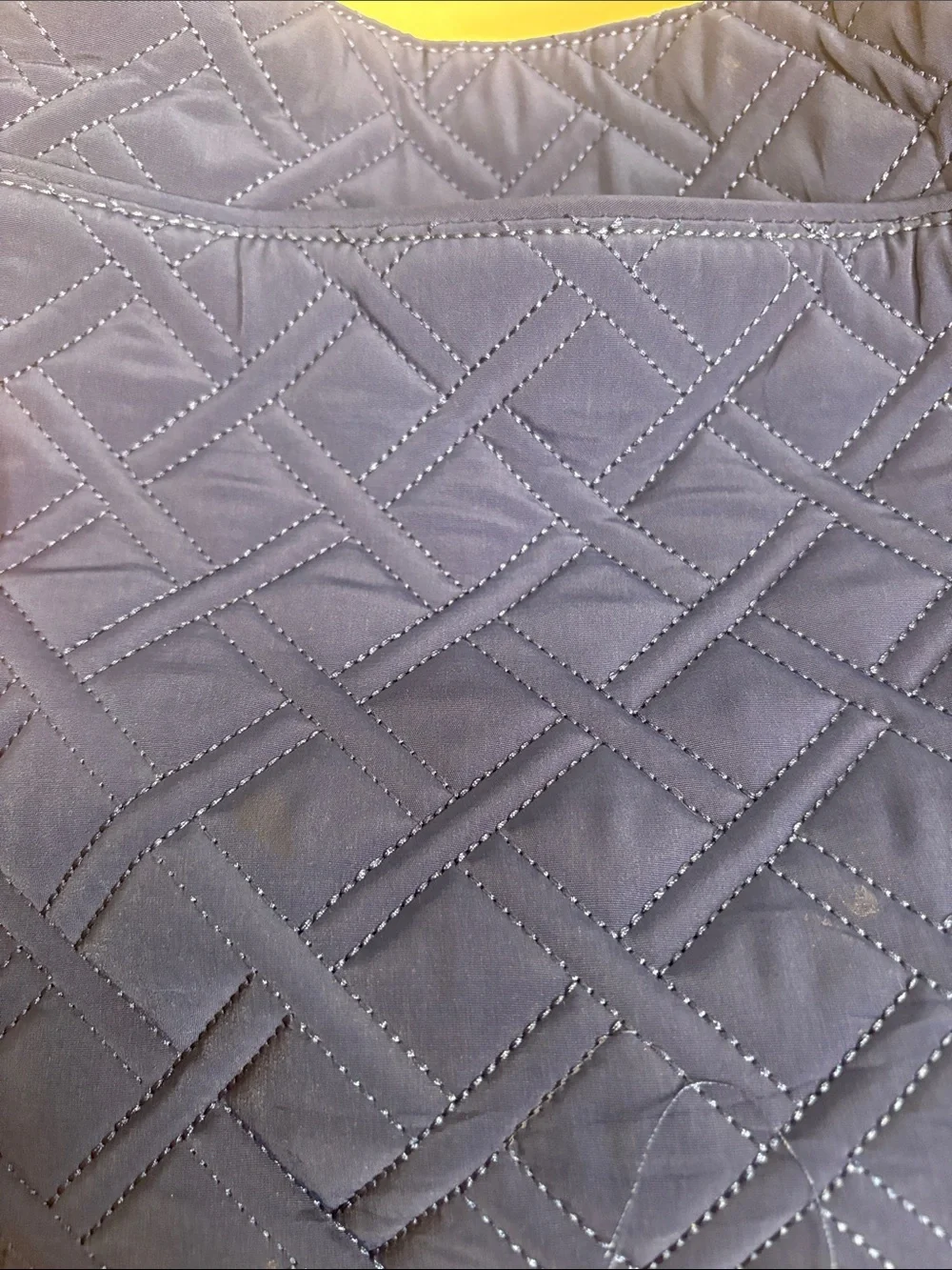 Vera Bradley Quilted Navy Crossbody with Silver Plaque - Picture 13 of 16